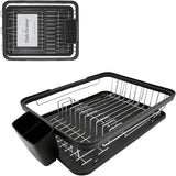 ANIKA KITCHEN DISH DRAINER RACK 41 X 32 X 9.5CM - BLACK. BML69049