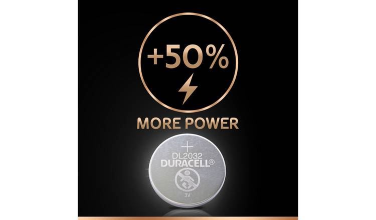 DURACELL DL2032 CR2032 ECR2032 3V LITHIUM COIN CELL BATTERY 2/PK. DL2032B2