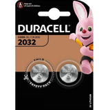 DURACELL DL2032 CR2032 ECR2032 3V LITHIUM COIN CELL BATTERY 2/PK. DL2032B2
