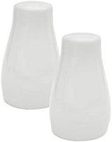 SOLAR WHITE PORCELAIN SALT & PEPPER SHAKER SET. DE7018