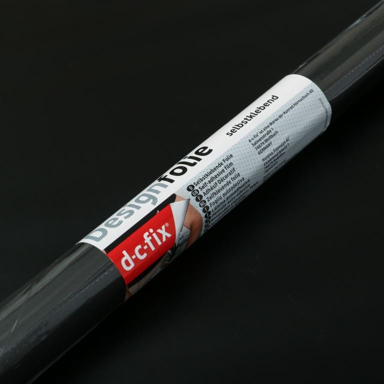 D-C-FIX 346-8091 SELF ADHESIVE VINYL FILM / STICKY BACK PLASTIC 67.5CM X 2M  - MATT BLACK. 346-8091
