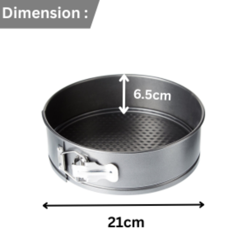 CHEF AID NON STICK SPRINGFORM CAKE PAN 21CM X 6.5CM. 10E10320
