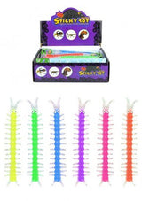STICKY TOY ASSORTED STRETCH CENTIPEDE 17CM. T51780
