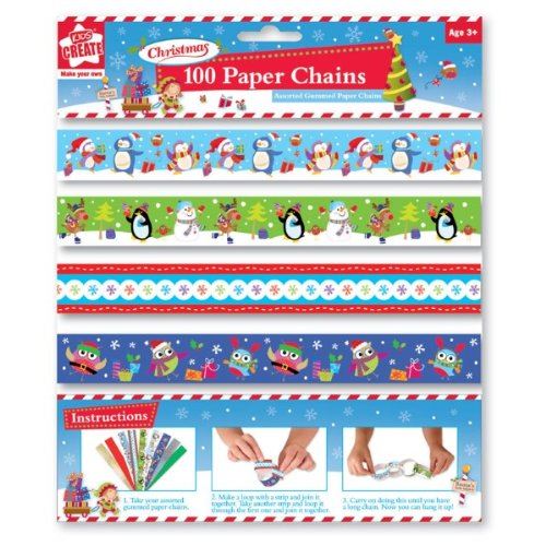 MAKE YOUR OWN CHRISTMAS PAPER CHAIN 100/PK. APAC CHAIN
