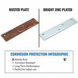 STAR PACK REPAIR PLATE STRAIGHT BZP 125MM 5". 72110