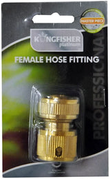 KINGFISHER PRO PLATINUM BRASS FEMALE HOSE FITTING. P604SNCP