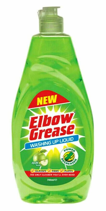 ELBOW GREASE WASHING UP LIQUID APPLE FRESH SCENT 600ML. EG84