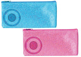 ASSORTED COLOUR GLITTER PRINT PENCIL CASE SEND 1 ONLY!. NVGC