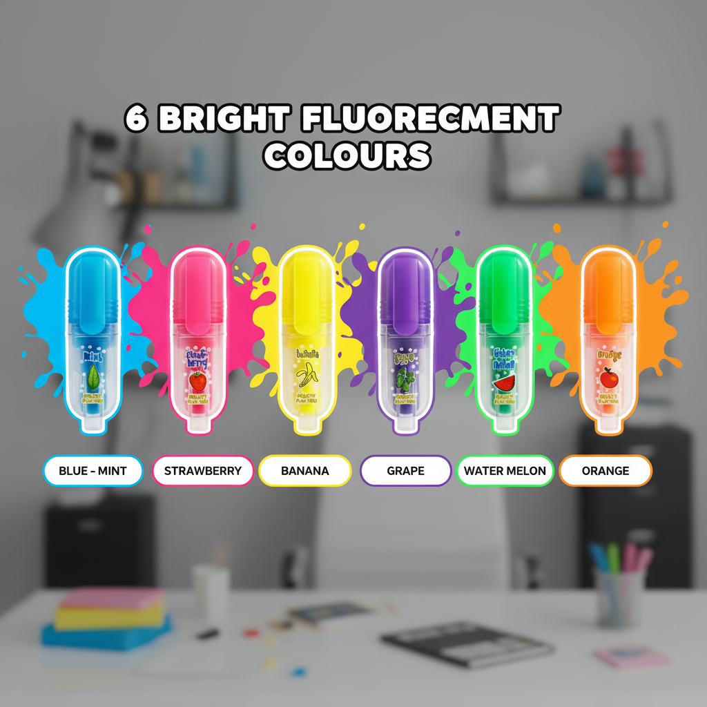 TALLON SCENTED MINI HIGHLIGHTERS - 6PK. T4072