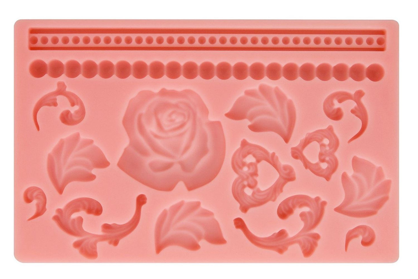 PINK ROSE SILICONE FONDANT MOULD. 10A10191 \\\10A10191