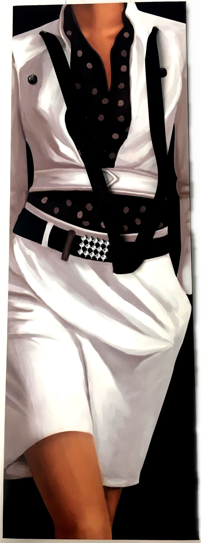 LADY WHITE SUIT BOTTLE WINE ALCOHOL BAG. 11493 \\\11493