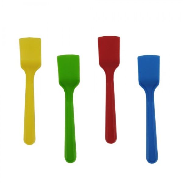 PLASTIC DISPOSABLE ICE CREAM DESSERT SPOONS 50/PK. 12648_50 \\\12648_50