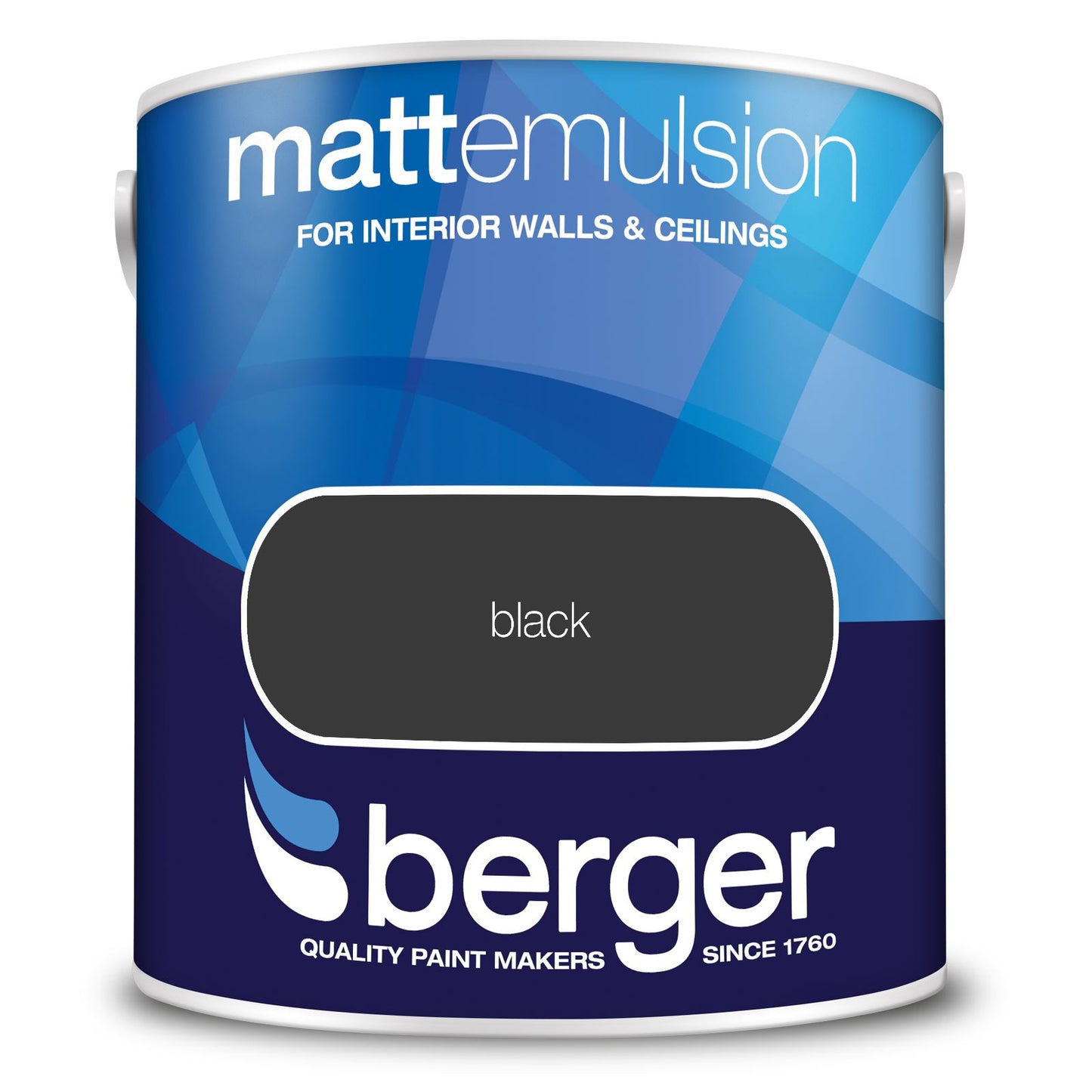 BERGER MATT EMULSION BLACK 2.5L. 5020257