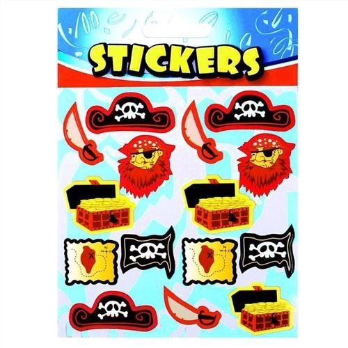 12 X PIRATE STICKER SHEETS - PARTY BAG FILLERS TOY. 140792 \\\140792