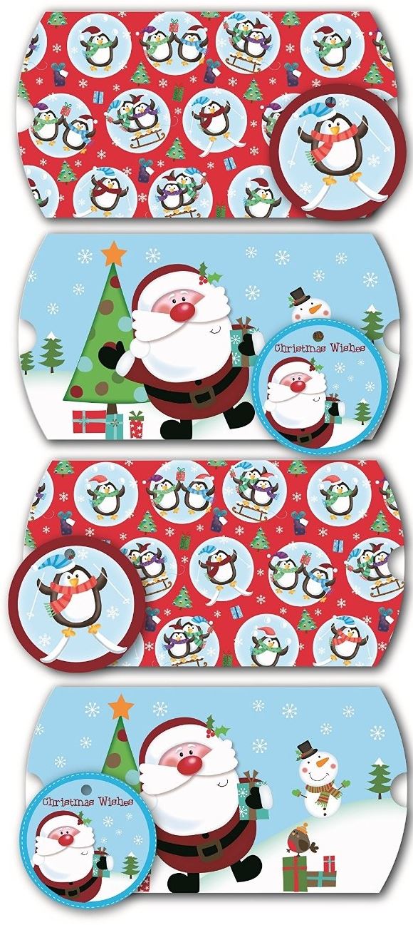 4 LUXURY CHRISTMAS CUTE PILLOW GIFT BOX. 14358 \\\14358
