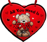 'VALENTINE'S DAY PLAQUE HEART SHAPED ALL YOU NEED IS LOVE'||'. '||'14739' \\\14739
