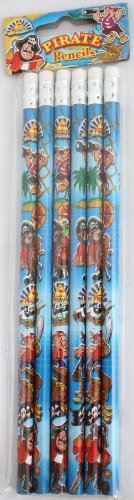 PIRATE PENCILS WITH ERASER - 1 PACK. 150134 \\\150134