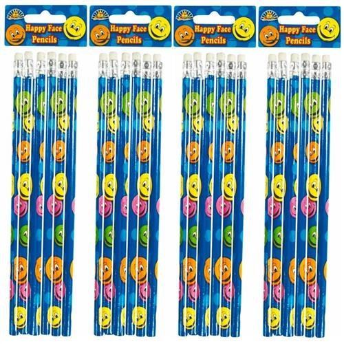 SMILEY FACE REWARD PENCILS - 6 PCS. 150160 \\\150160