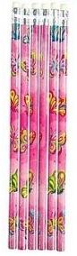 BUTTERFLY THEME PENCILS WITH ERASER TIP - 1 PACK. 150168 \\\150168