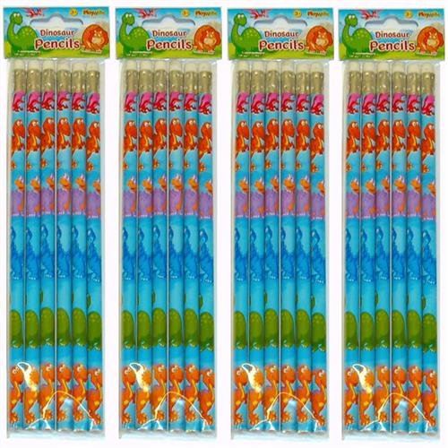 DINOSAUR FULL LENGTH PENCILS.ERASER TOP - 1 PACK. 150177 \\\150177