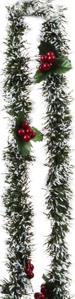 2M TINSEL GARLAND TIPS BERRIES. 152716 \\\152716
