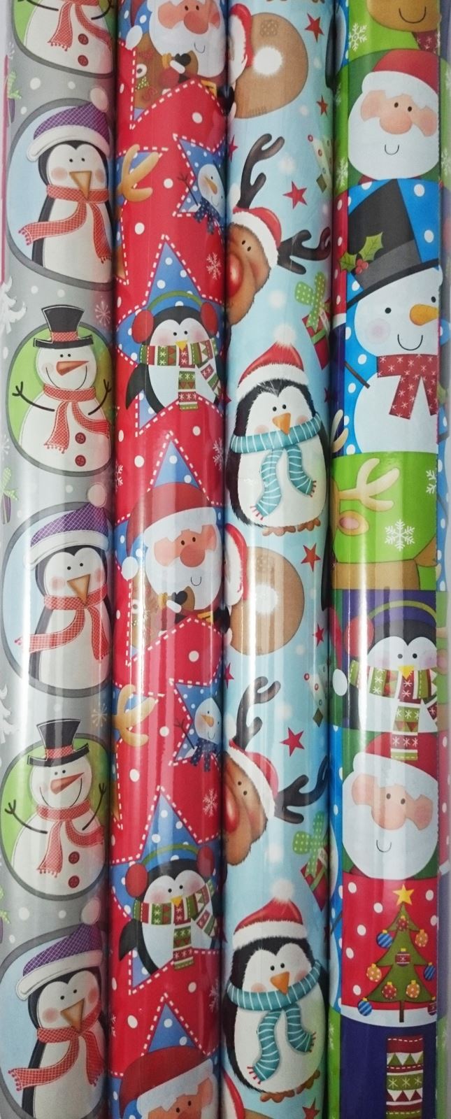 PACK OF 4 ASSORTED DESIGN CUTE GIFT WRAP 10M. 15801 \\\15801