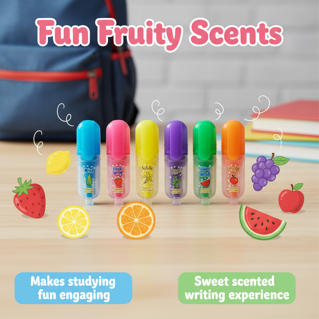 TALLON SCENTED MINI HIGHLIGHTERS - 6PK. T4072