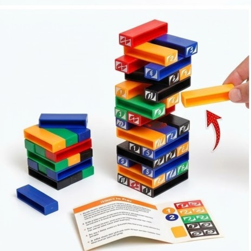ACTION GAMES STACKING TOWER. D10251