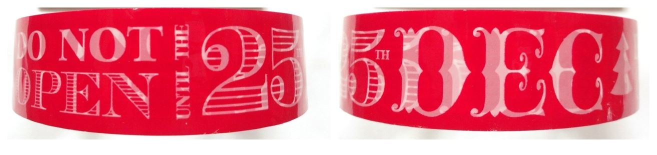 30M PRINTED GIFT TAPE RED. 16095 \\\16095