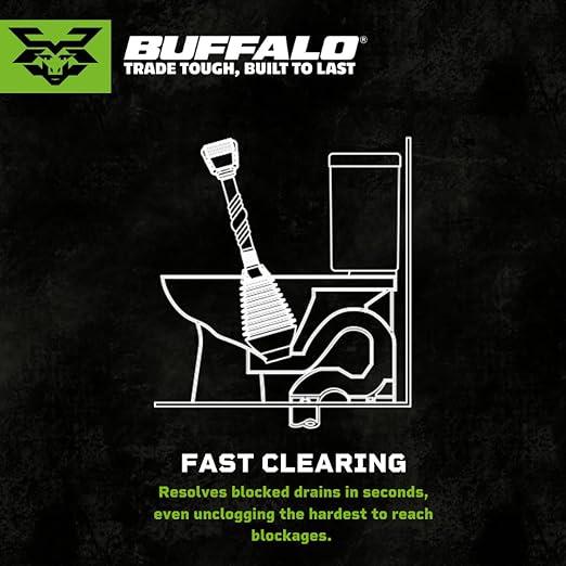 BUFFALO MAXI PLUNGER PRO WITH RUBBER SEAL. WL1020-2