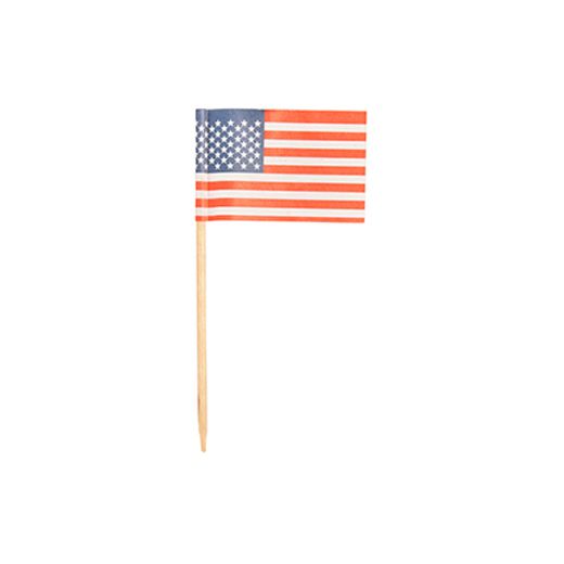 PAP STAR AMERICA FLAG PARTY TOOTHPICK 500/PK. PS16657 \\\16657