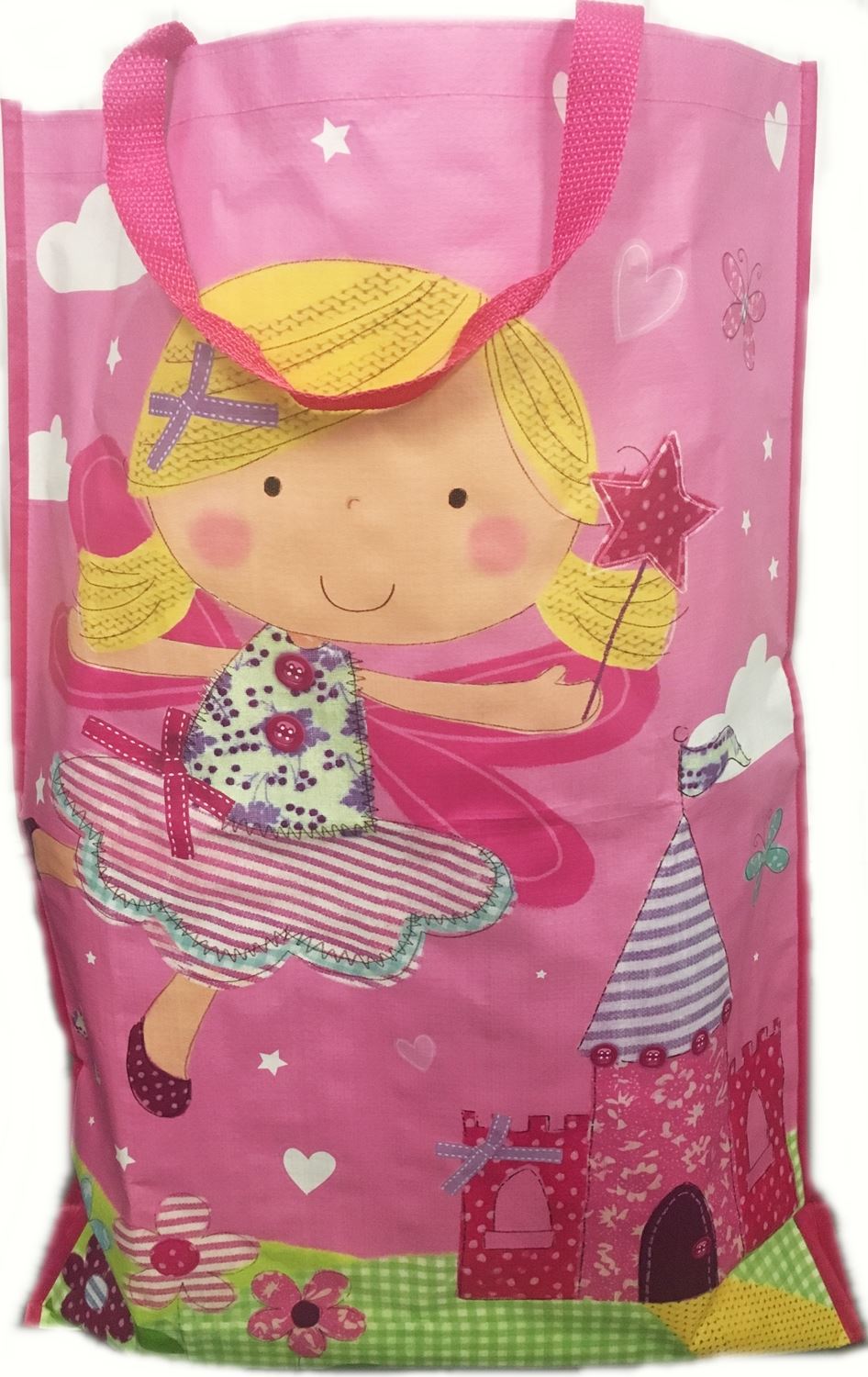 FAIRY JUMBO EXTRA LARGE WOVEN BAG GIRLS PINK. 17718 \\\17718