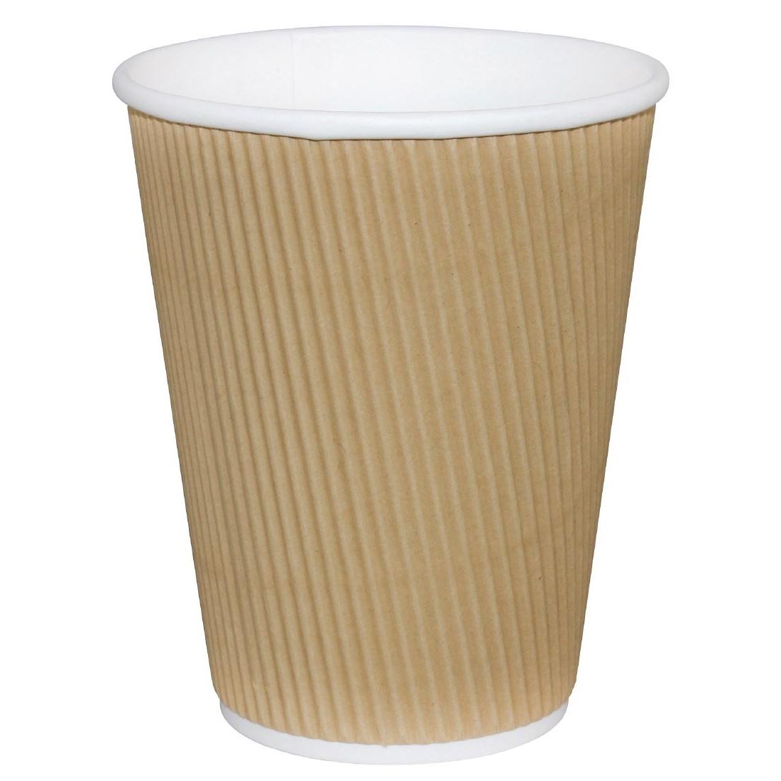 BROWN KRAFT RIPPLE WALL HOT DRINK CUP 12OZ / 25 PACK. 10441.12