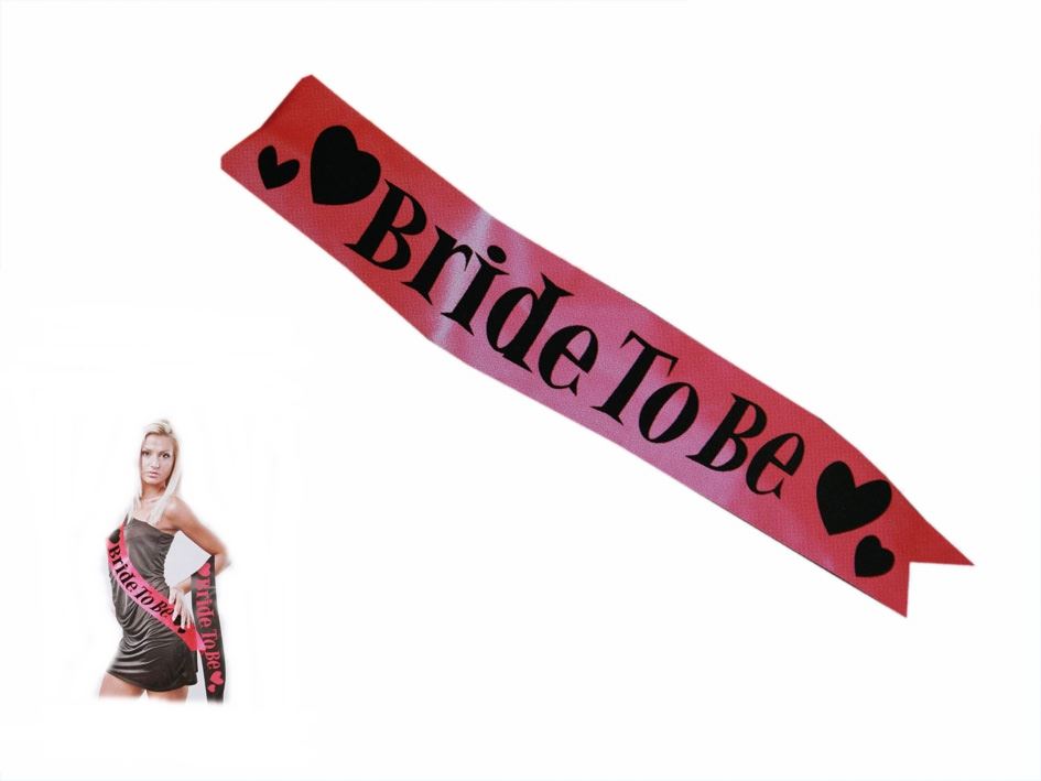 BRIDE TO BE HEN PARTY SASH PINK ( PINK COLOUR ONLY PLS CHECK ). 181052PINK \\\181052PINK