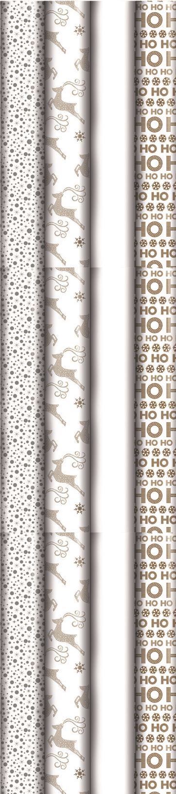 CHRISTMAS LUXURY CELLOPHANE PAPER GIFT WRAP 2M. 18174 \\\18174
