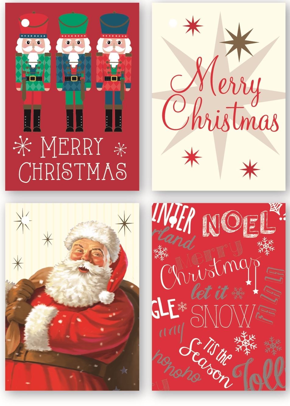 20 FOIL GIFT TAGS TRADITIONAL BOOKLET. 18258 \\\18258