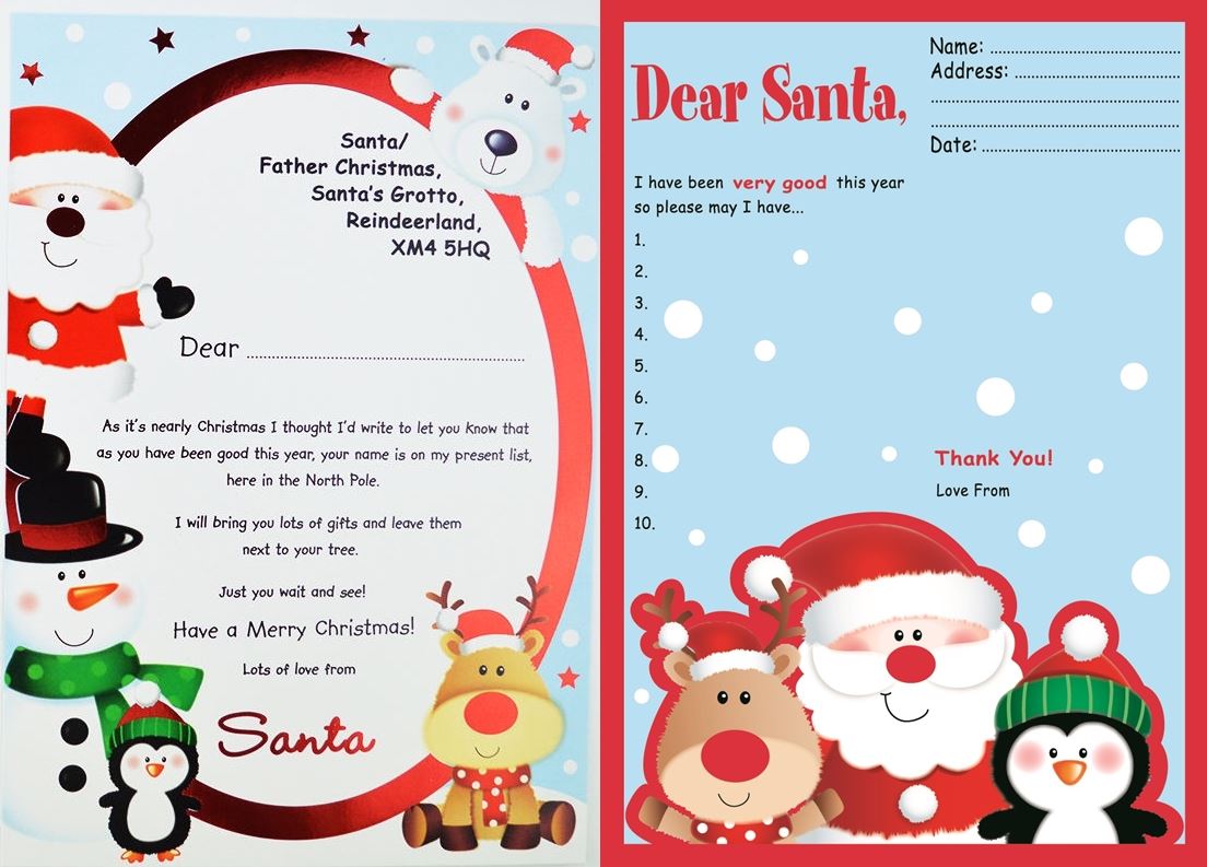 LETTER TO SANTA REPLY LETTER FROM SANTA WITH ENVELOPES. 18408 \\\18408