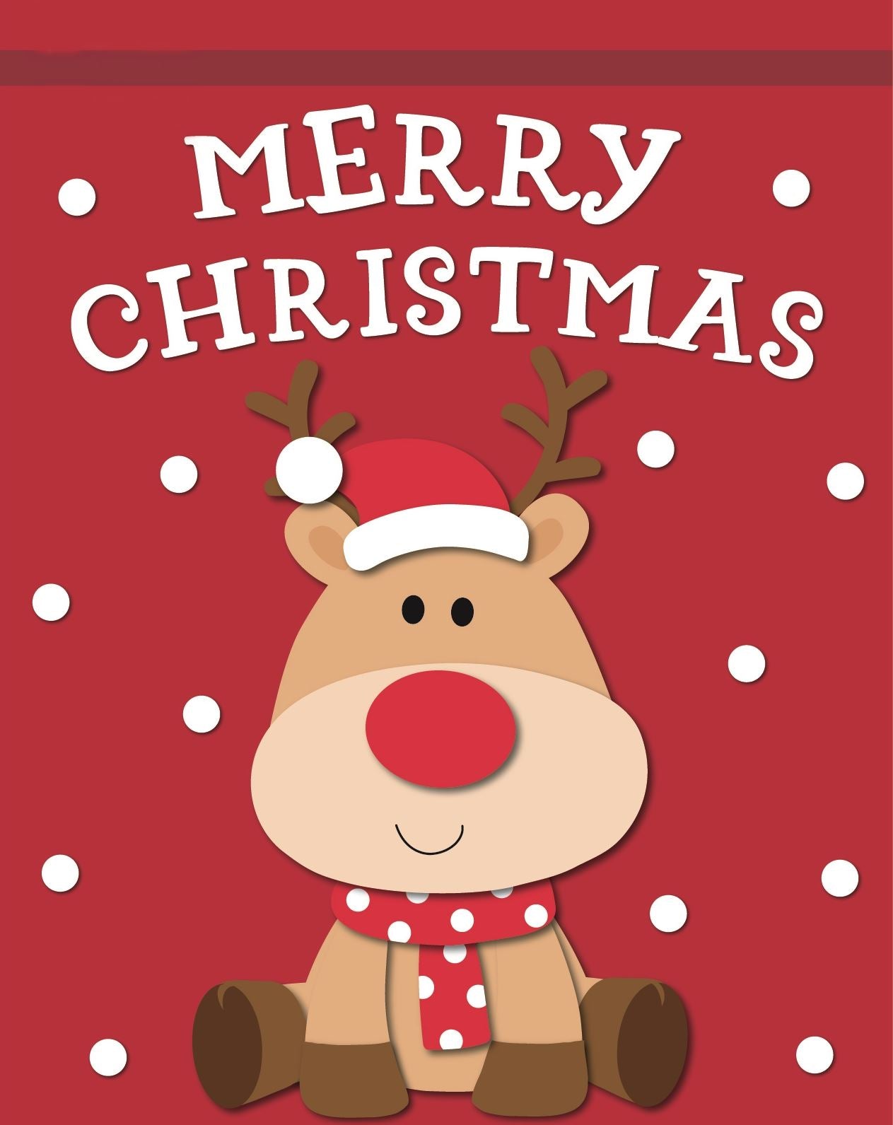 CHRISTMAS LUXURY CUTE REINDEER SANTA SACK. 18492 \\\18492