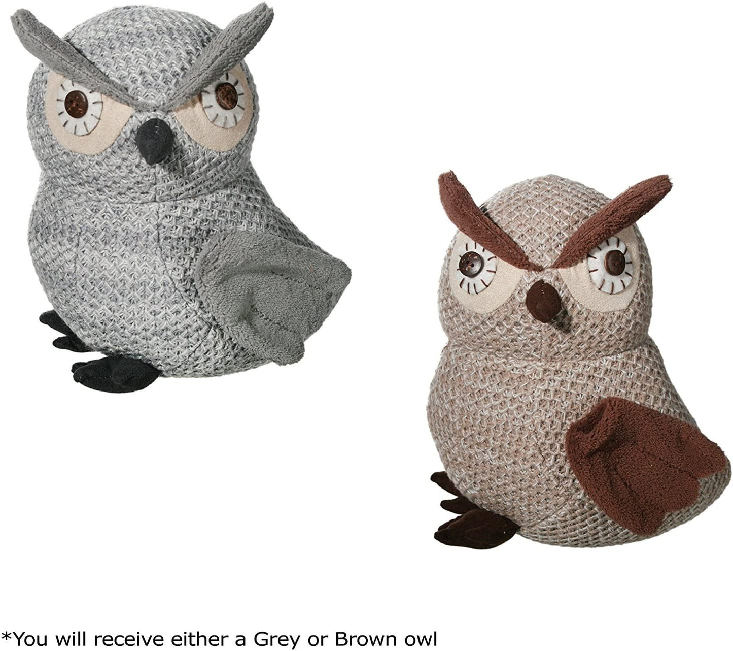 OWL DOOR STOPPER WITH FEET & BEAK. 190152 \\\190152GREY