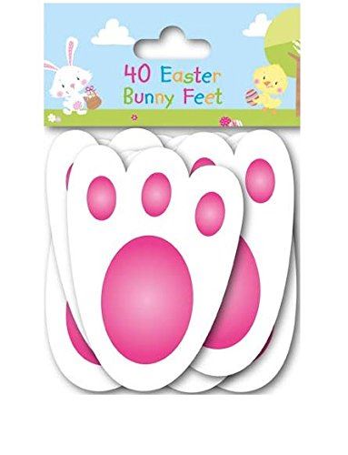 40 EASTER BUNNY FOOT PRINTS FEET 17079. 19332 \\\19332