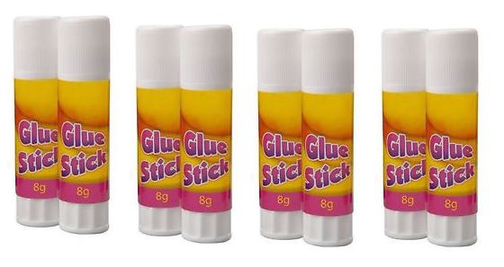 FIXIT GLUE STICKS CHILDRENS ART & CRAFTS 8 X 8G. 1959 DGI0952A 45102 \\\1959