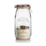 KILNER TRANSPARENT ROUND CLIP TOP JAR 2 LITRE. 0025493