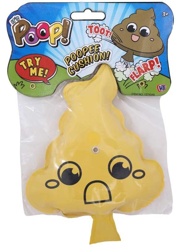 POOP SHAPE WHOOPEE CUSHION SELF INFLATING. 1374547