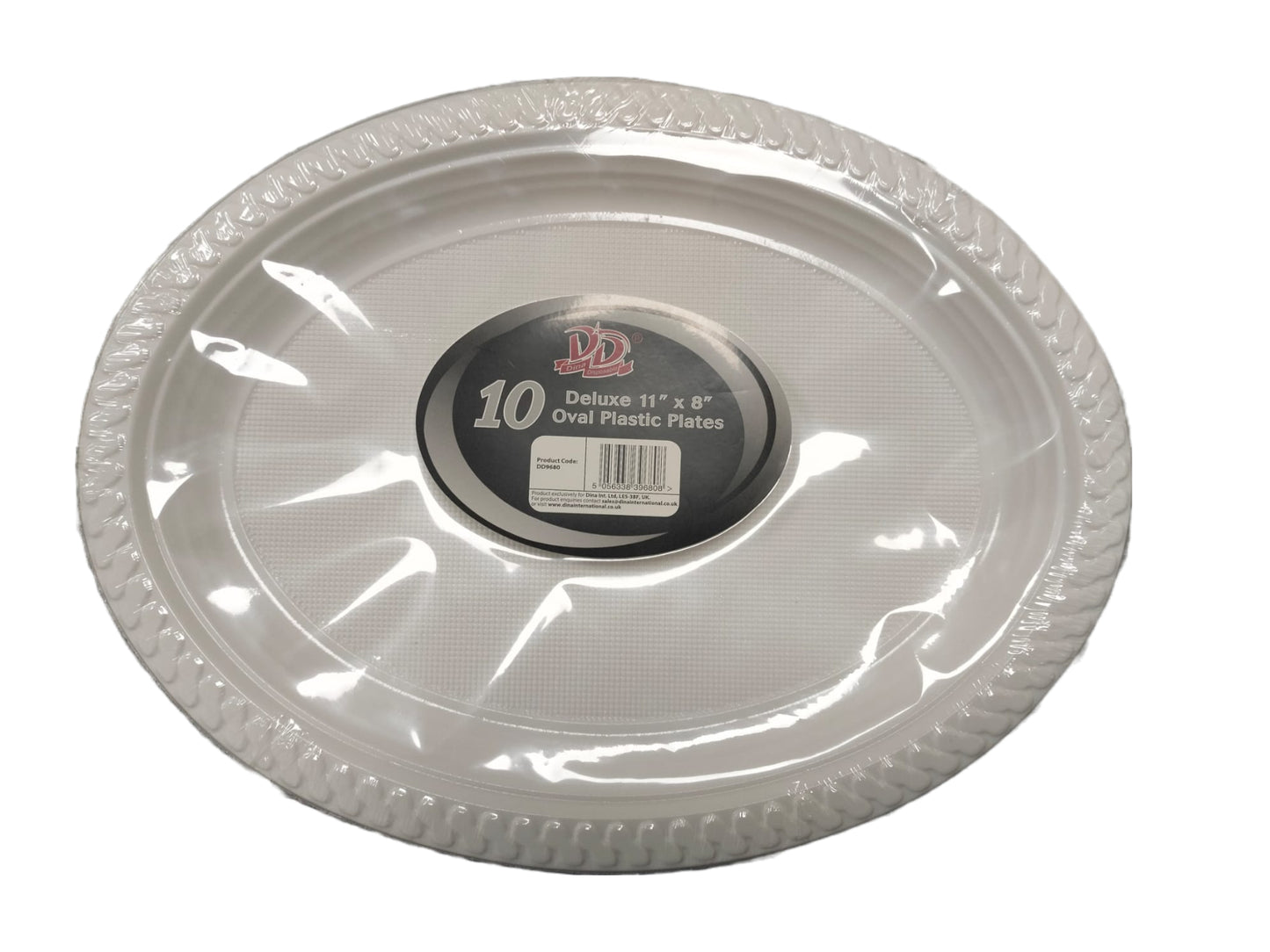 10 OVAL PLASTIC PLATES. DD9680 \\\20115