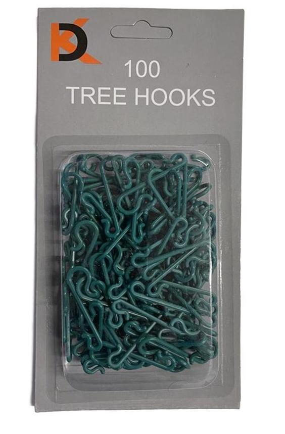 100 CHRISTMAS TREE GREEN HOOKS. FF03 S83 HYS \\\20690