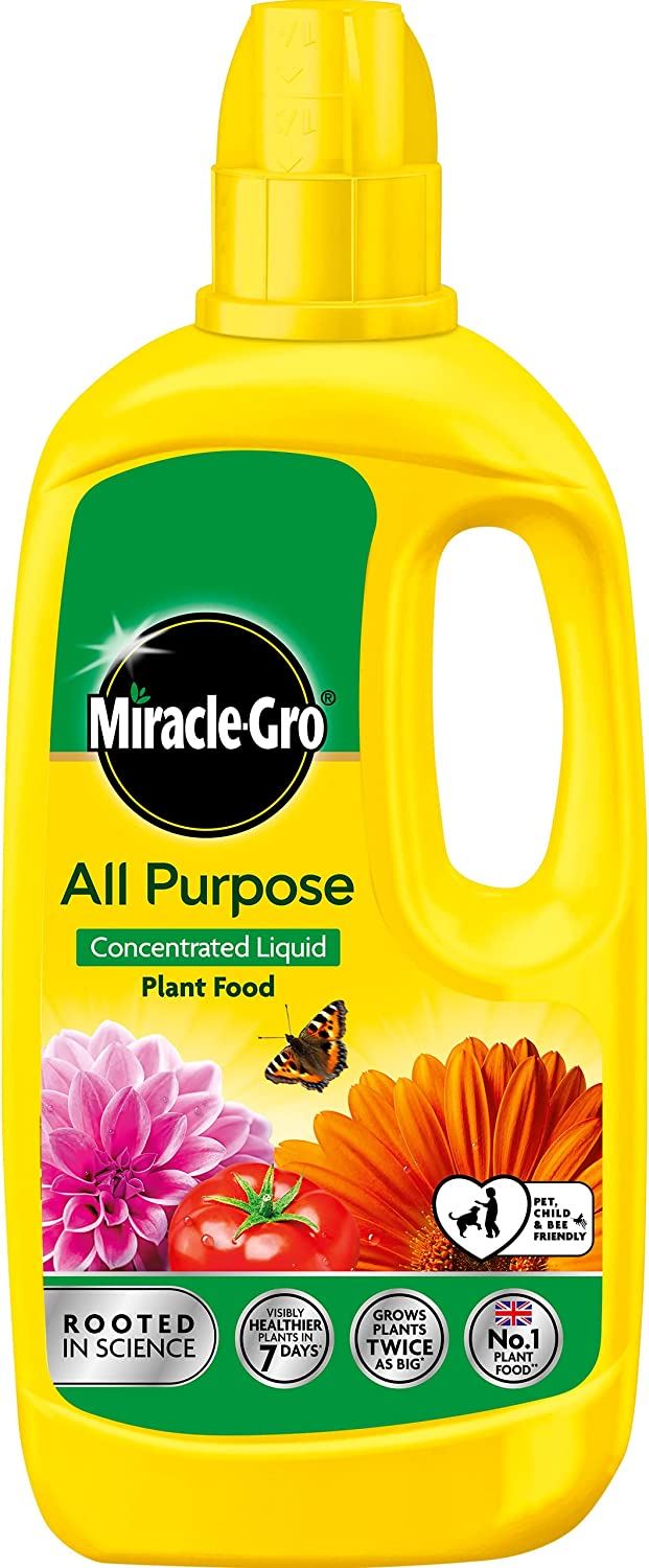 MIRACLE GRO ALL PURPOSE CONCENTRATED LIQUID PLANT FOOD 800ML. 121175