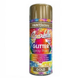 PAINT FACTORY SPRAKLE GILTTER SPRAY PAINT 200ML - GOLD. WDL1602