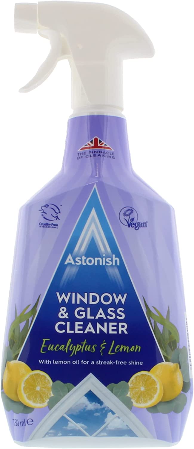 ASTONISH WINDOW AND GLASS CLEANER EUCALYPTUS & LEMON 750 ML. C1690 \\\21021