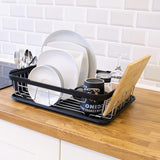 ANIKA KITCHEN DISH DRAINER RACK 41 X 32 X 9.5CM - BLACK. BML69049