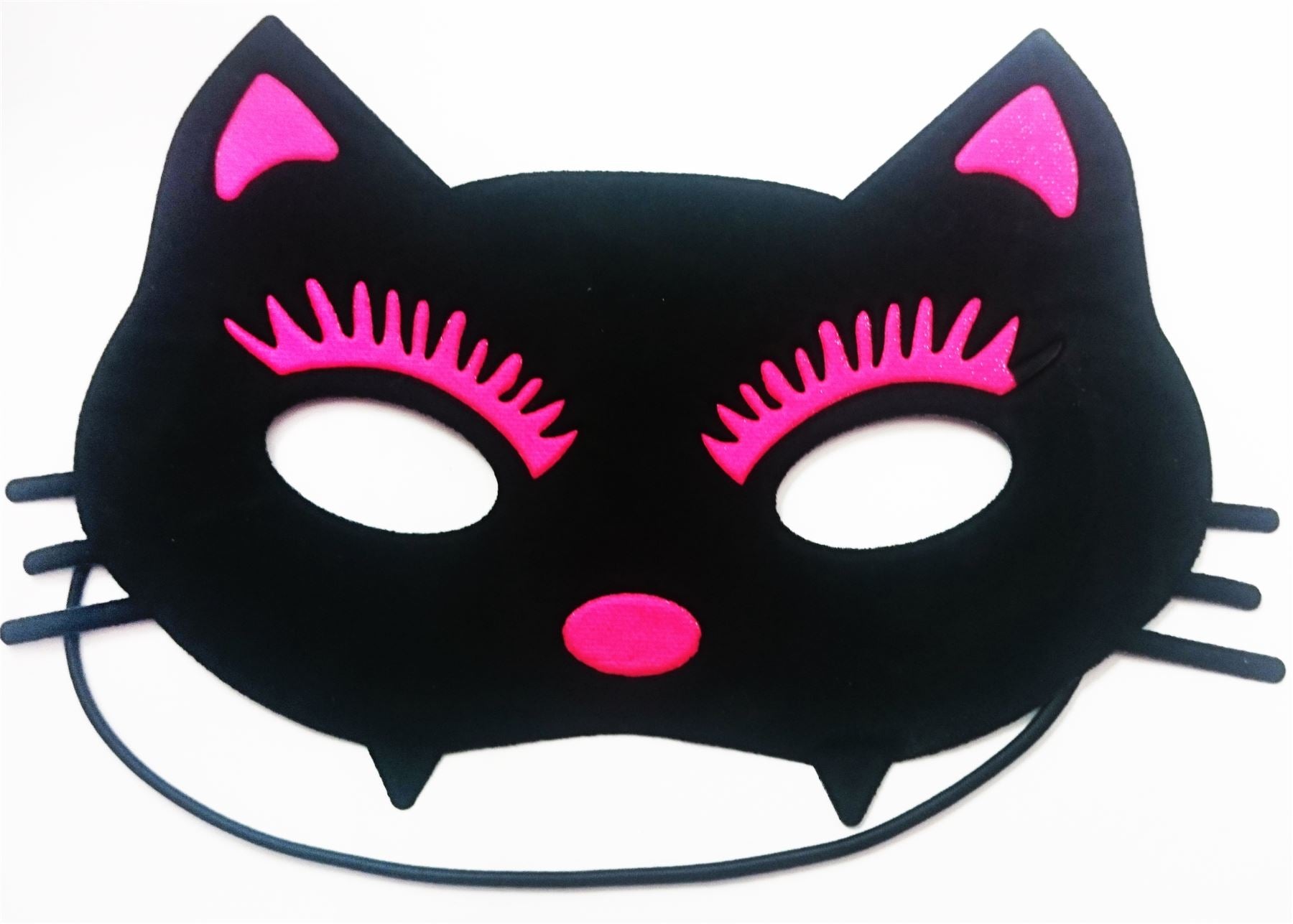BLACK PINK CAT PARTY EYE MASK FANCY DRESS HALLOWEEN MAN HEN GIRL COSTUME. 2251CAT \\\2251CAT